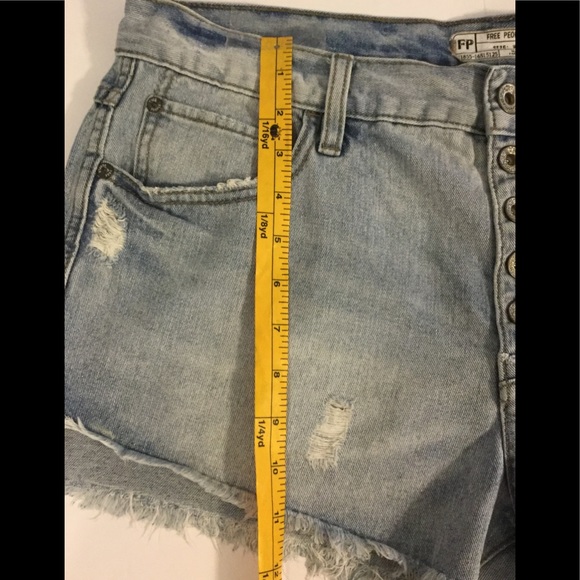 HOST PIC Free People distressed denim shortie size 29❤️❤️❤️ - Picture 5 of 6